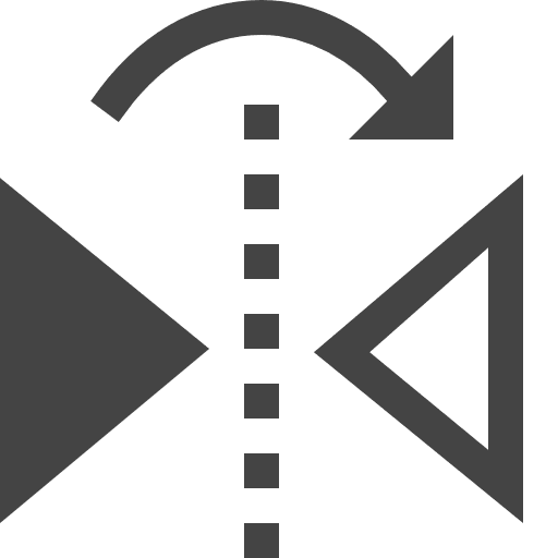 Flip turn triangle arrows icon