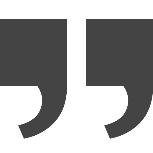 Right quote format symbol writing icon