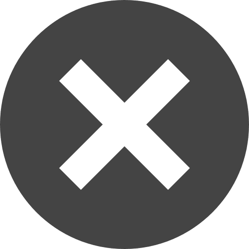 Close button multimedia option shapes cancel icon