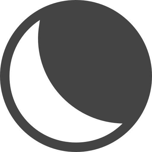 Last quarter half moon crescent moon nature icon