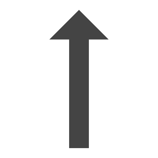 Long up arrow orientation direction arrows icon