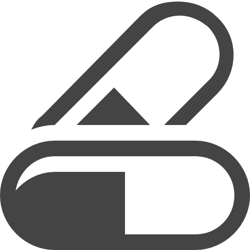 Two pills health care medical medicine icon