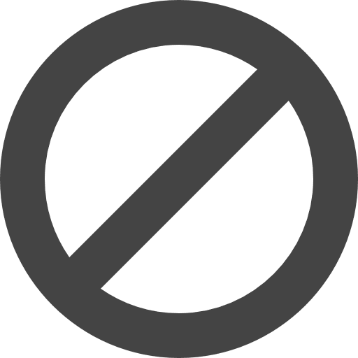 Ban shapes avoid symbol icon
