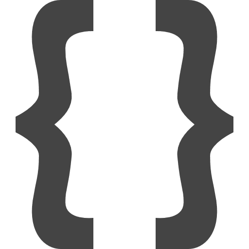 Curly brackets curly bracket code bracket icon