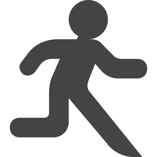 Exit symbol stick man athlete people icon