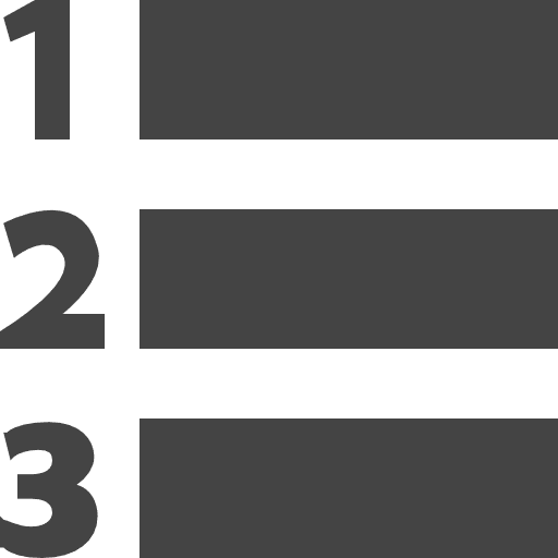List index listing bars icon
