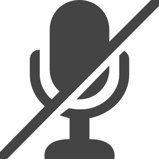 Mute microphone sound mic voice recording icon