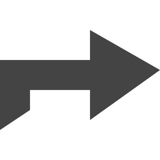 Right bold arrow direction next orientation icon