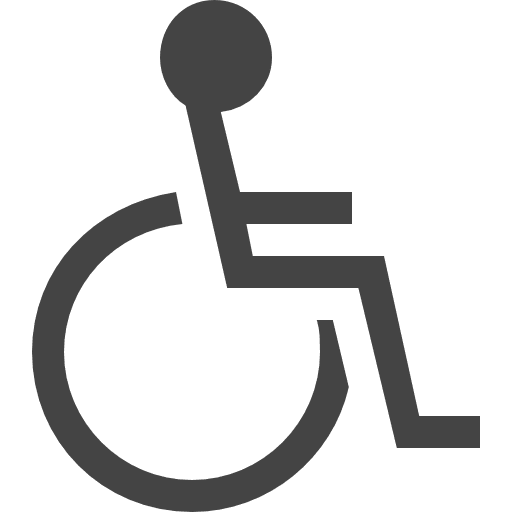 Disabled sign stick man handicap maps and flags icon