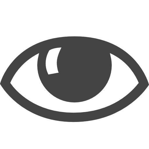Eye ophthalmology organ body parts icon
