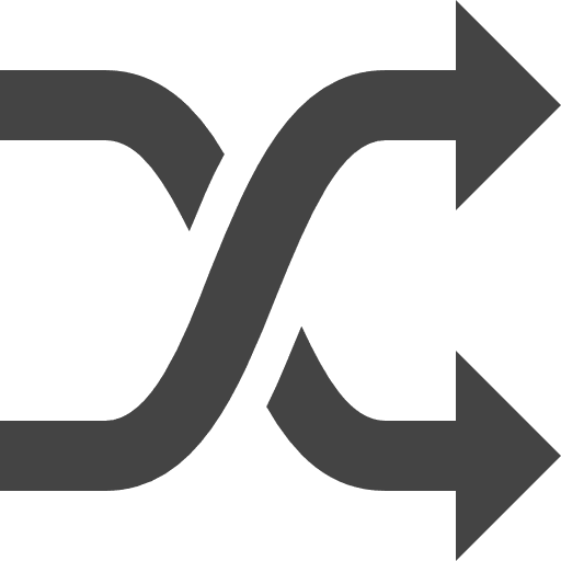 Random redirect mix direction icon