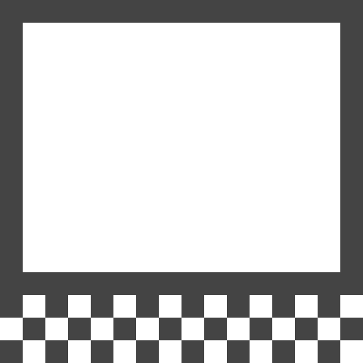 Down margin squares bottom geometry icon