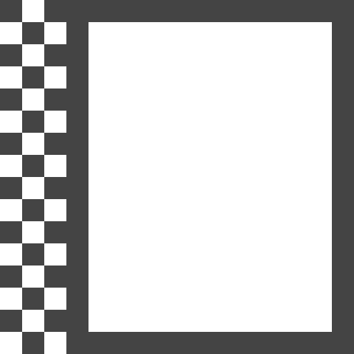 Left margin geometry shapes squares icon