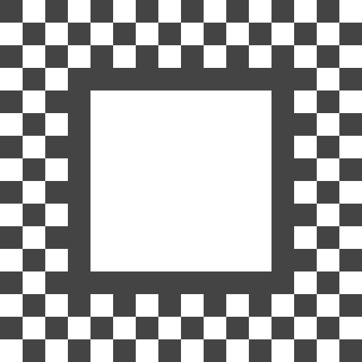 Margin central squares geometry icon