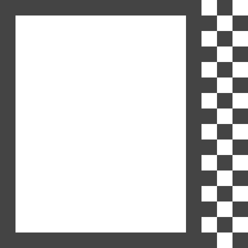 Right margin browser interface format icon