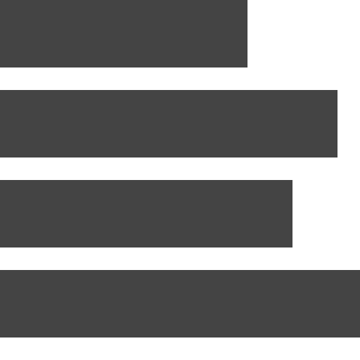 Left alignment multimedia option text format text lines icon