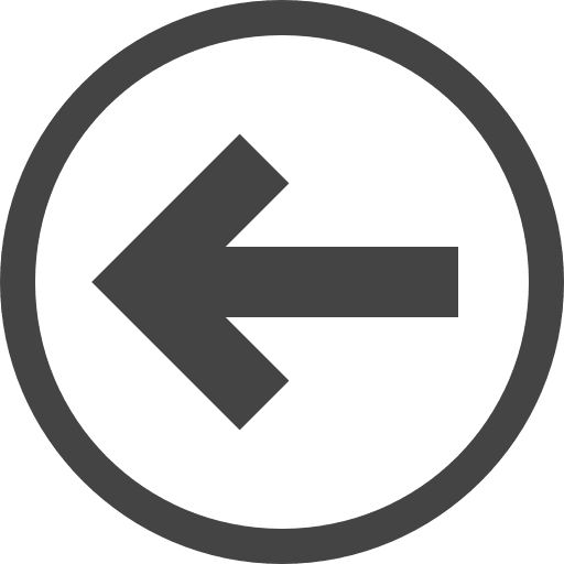 Left arrow circle directional direction icon