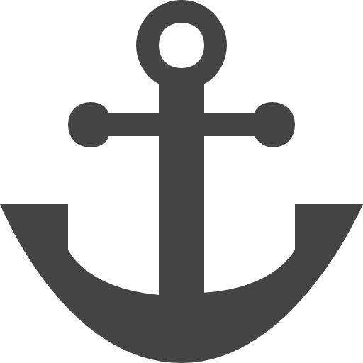 Anchor navigation tool nautic icon