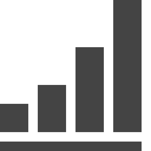 Bar chart stats graphic investment icon