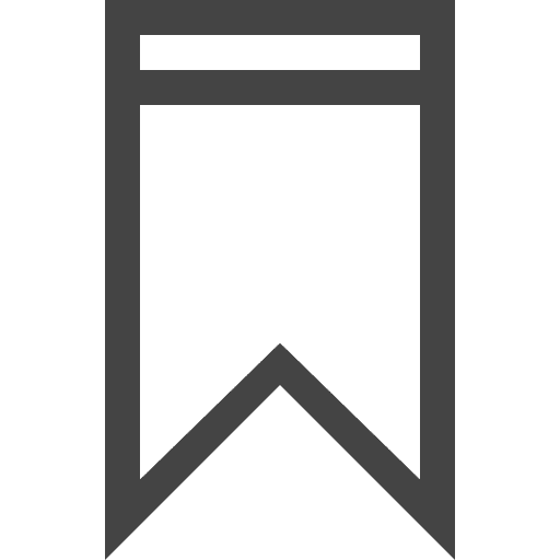 Bookmark favorite ribbon interface icon