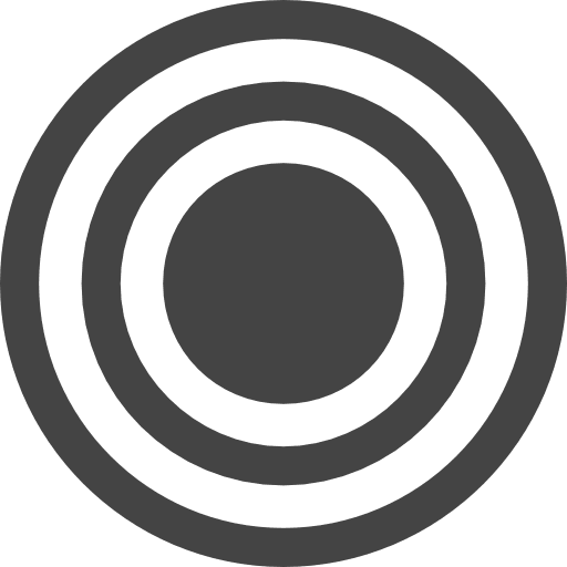 Bullseye sport dart board shooting icon