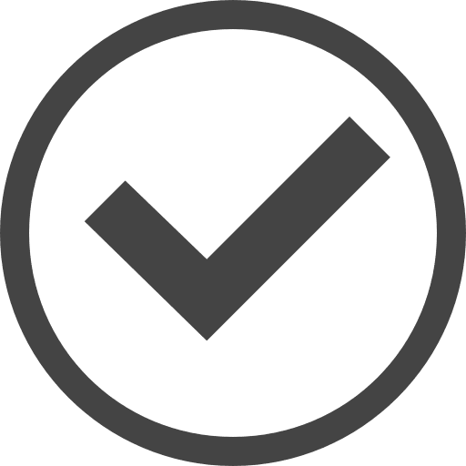 Check button shapes circle available icon