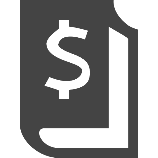 Economy book dollar money business icon