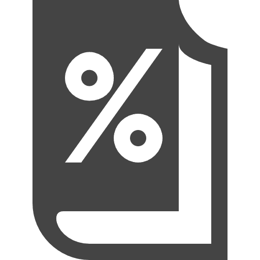Percent book study education discount icon