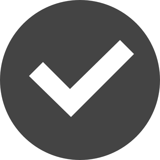 Checked interface circular checked icon