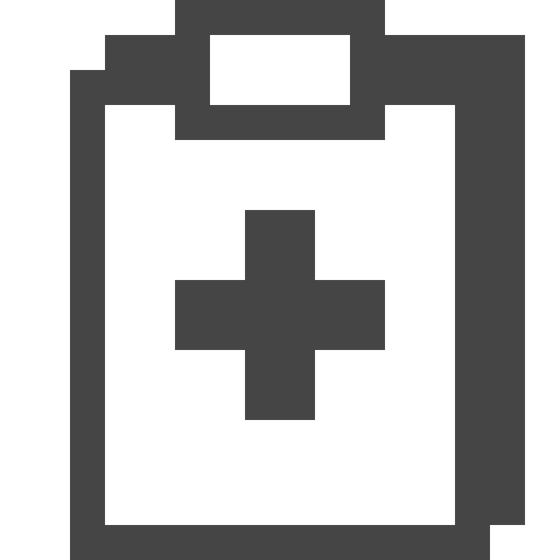 Clipboard writing interface school material icon