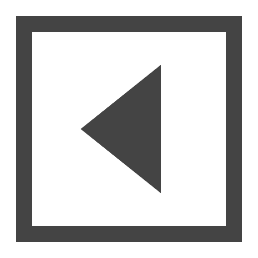 Left arrow directional direction orientation icon