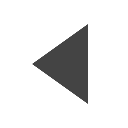 Left arrow previous orientation direction icon