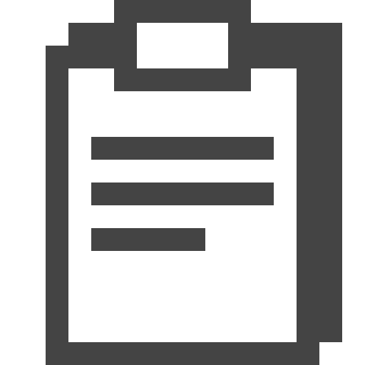Clipboard school material tool writer icon