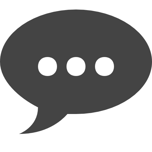 Commenting chat interface speech balloon icon