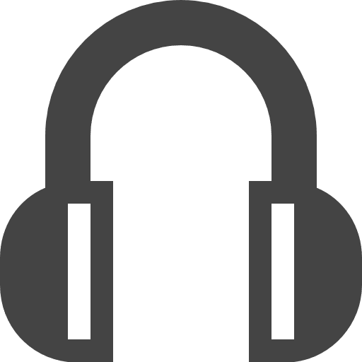 Headphones music player sound technology icon