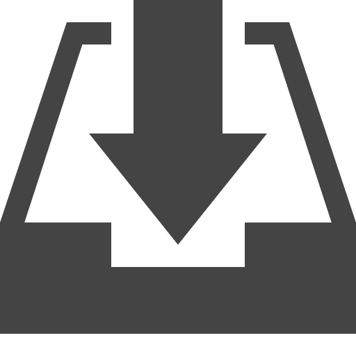 Inbox download multimedia option interface icon