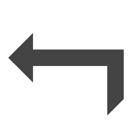 Left bold arrow direction directional back icon