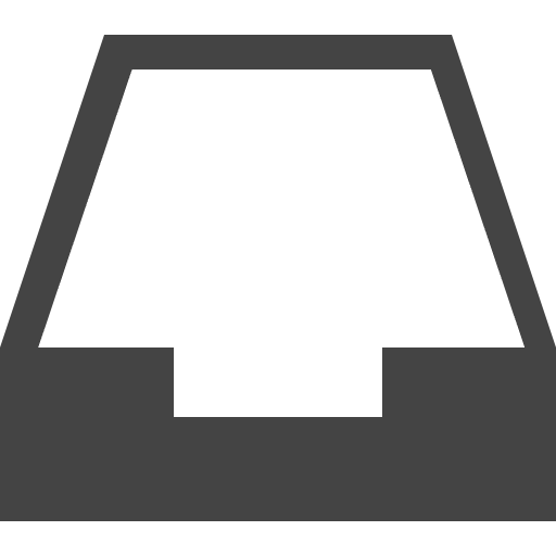 Mail box outbox office material inbox icon