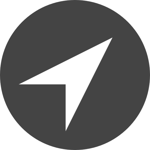 Compass cardinal points tool direction icon