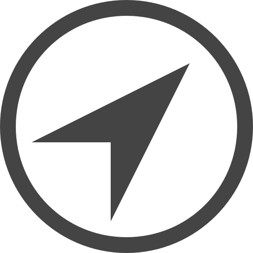 Compass direction tool orientation icon