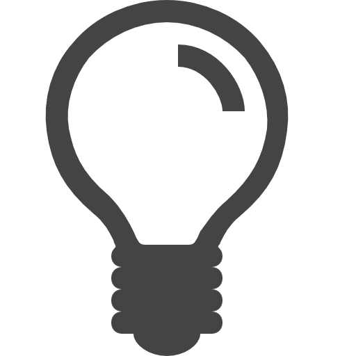 Light bulb idea lights technology icon