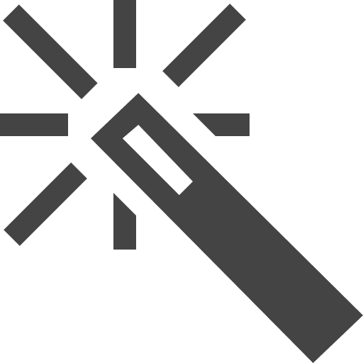 Magic wand magician magical tool icon