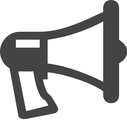 Megaphone loudspeaker shout announcer icon