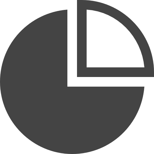 Pie chart presentation business circular graphic icon