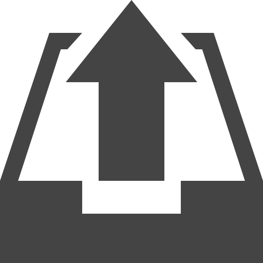 Outbox mailing mail arrows icon