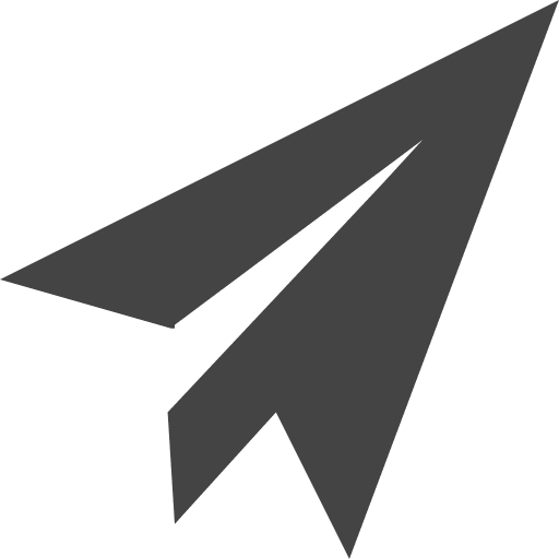 Paper plane childhood art message icon