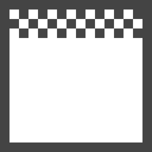 Top margin multimedia option format square icon