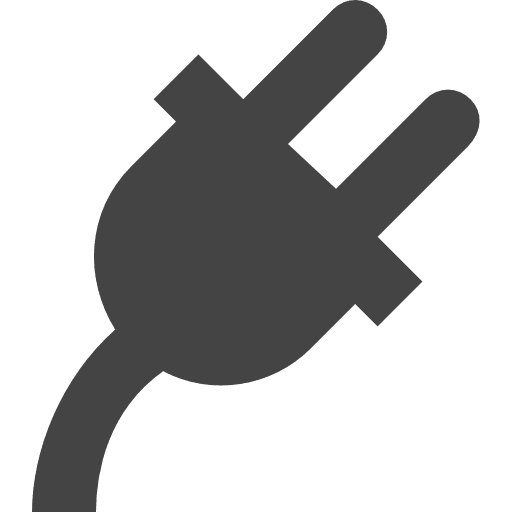Plug electric charge charging icon