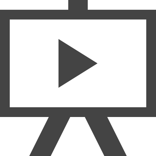 Presentation technology technological panel icon