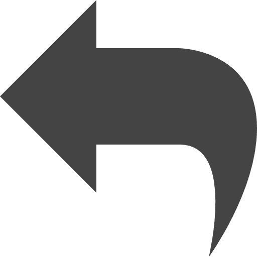 Reply previous orientation arrows icon